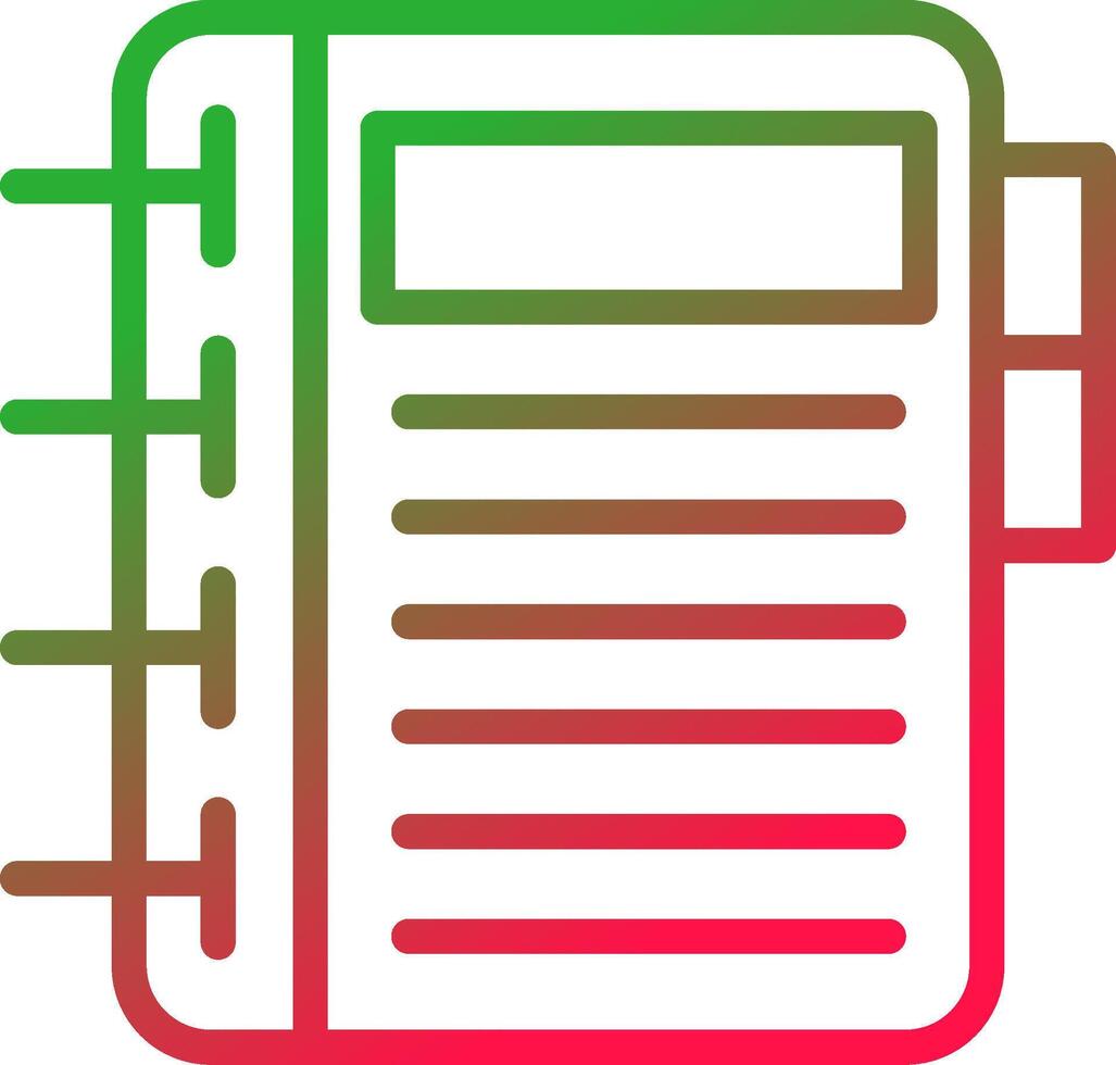 Line Red and Green Gradient vector