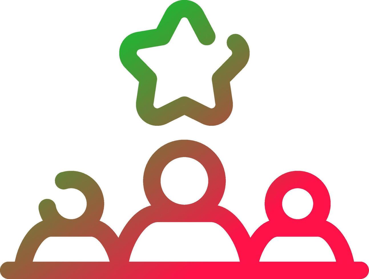 Line Red and Green Gradient vector