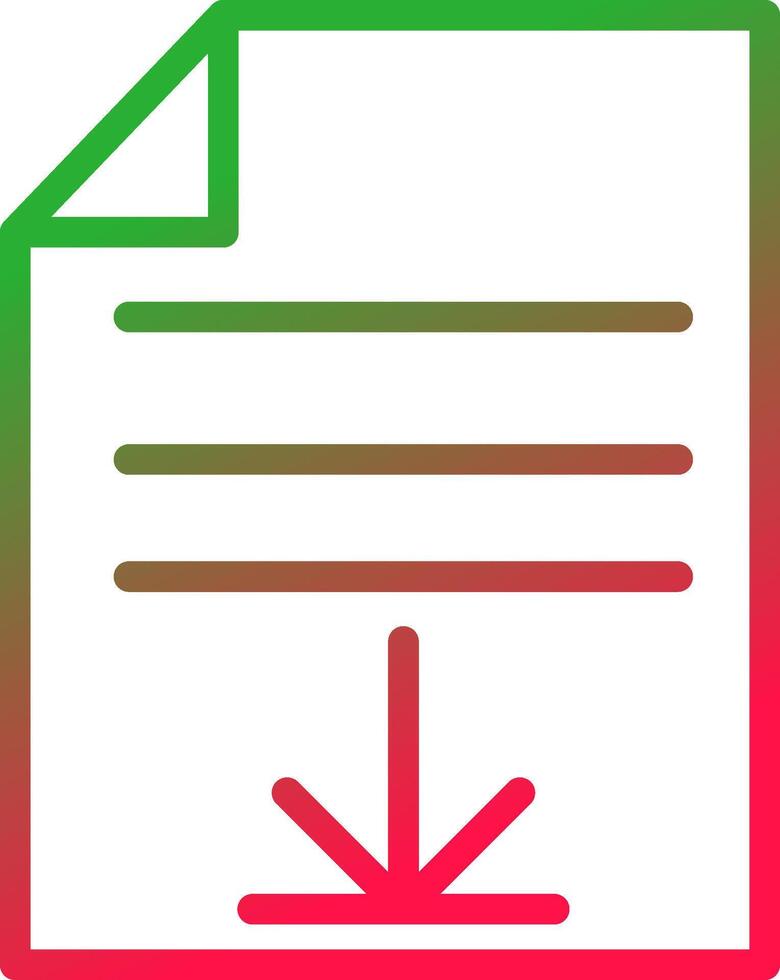 Line Red and Green Gradient vector