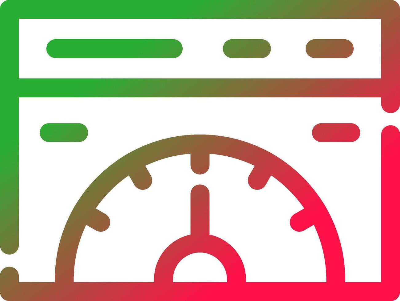 Line Red and Green Gradient vector
