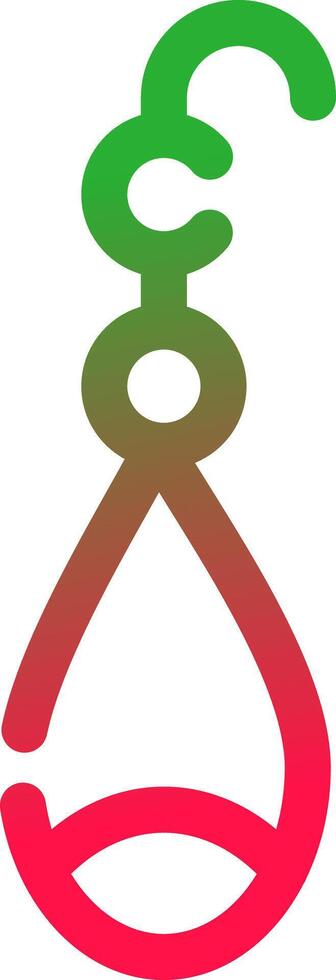 Line Red and Green Gradient vector