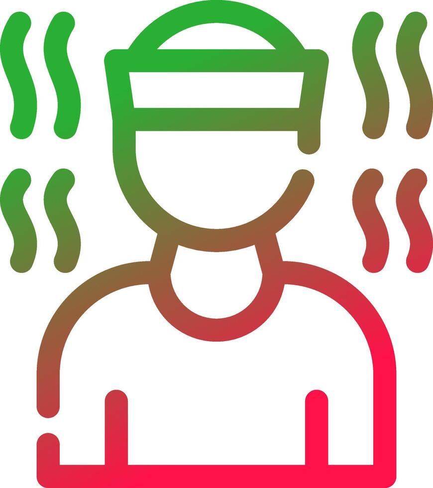 Line Red and Green Gradient vector