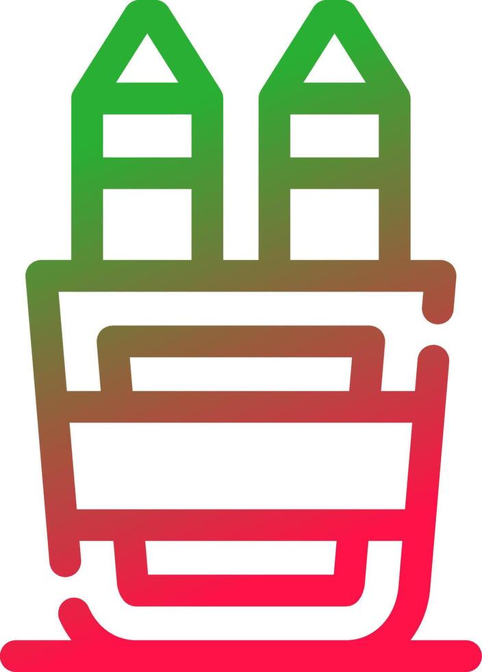 Line Red and Green Gradient vector