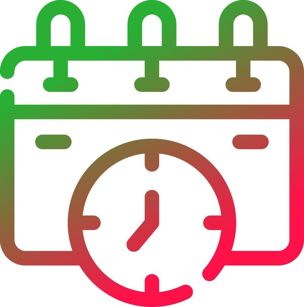 Line Red and Green Gradient vector