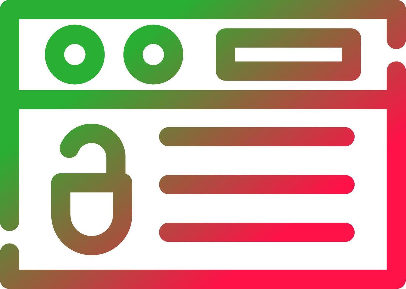 Line Red and Green Gradient vector