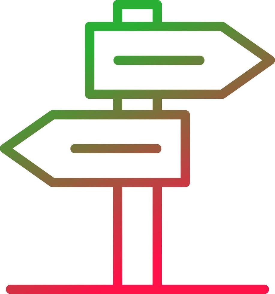Line Red and Green Gradient vector