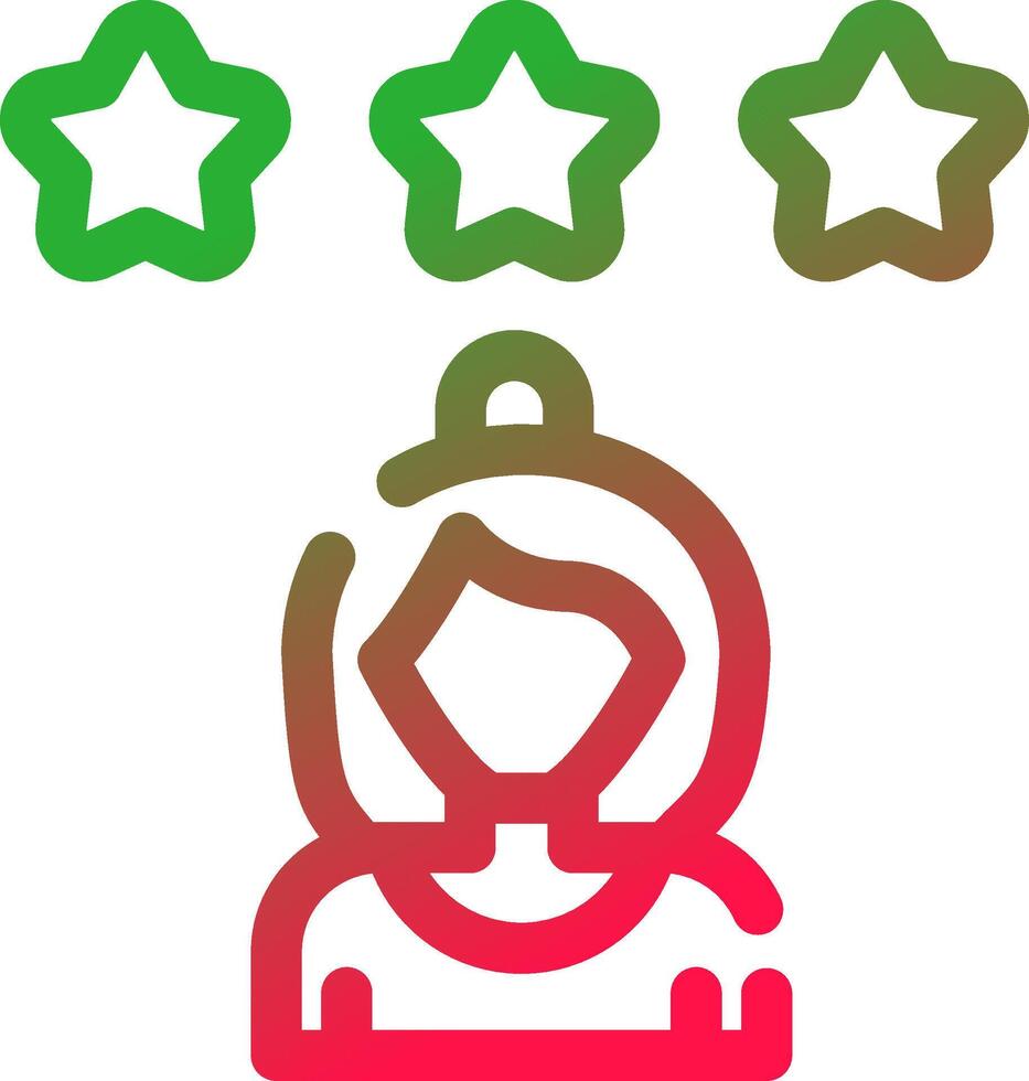 Line Red and Green Gradient vector