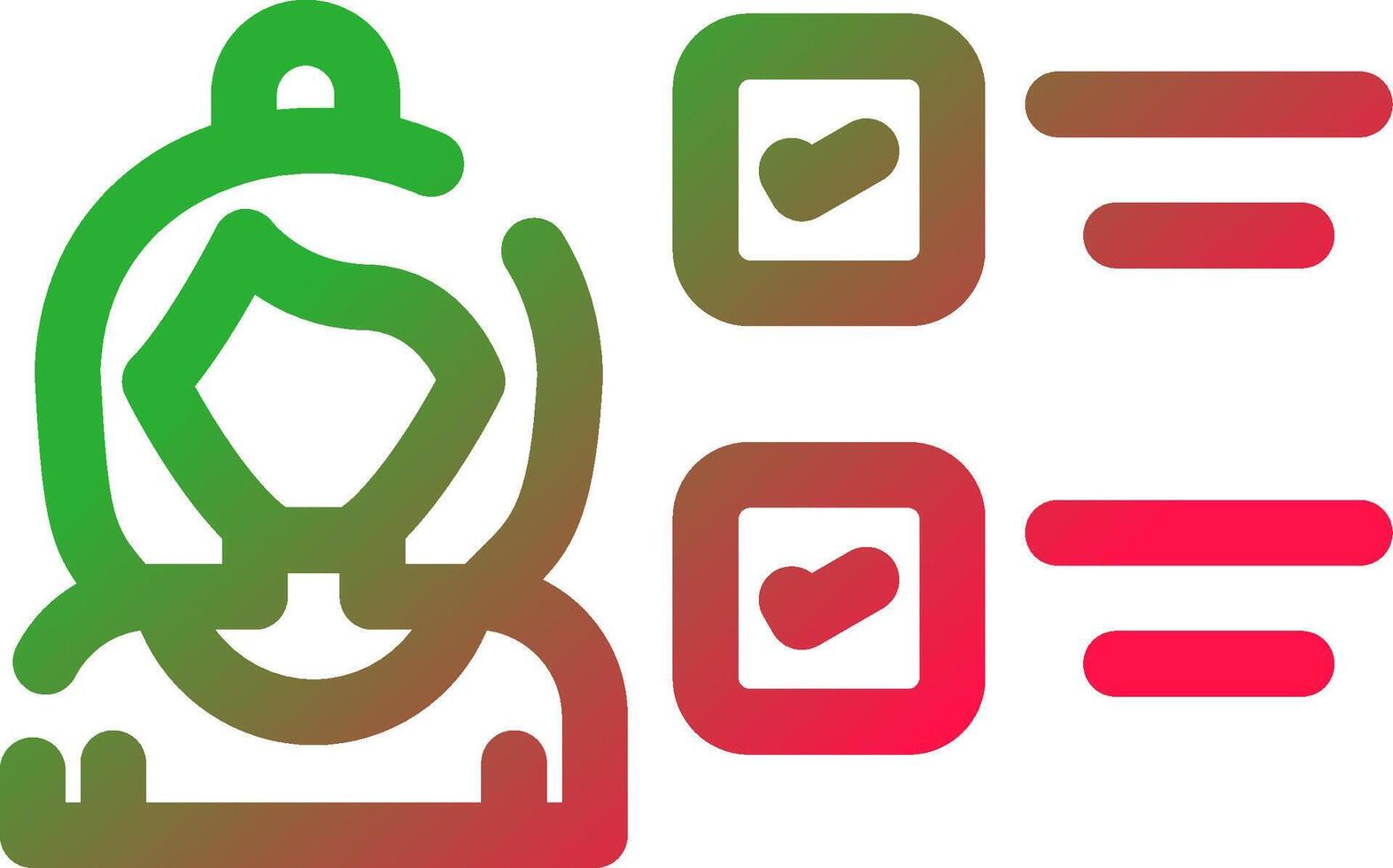 Line Red and Green Gradient vector
