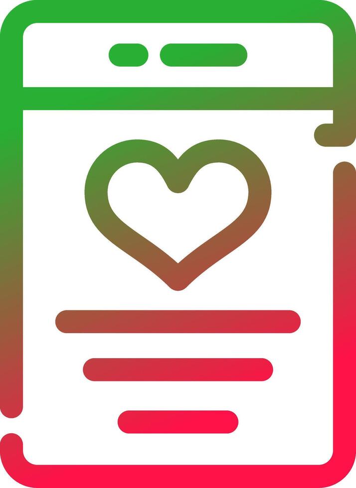 Line Red and Green Gradient vector