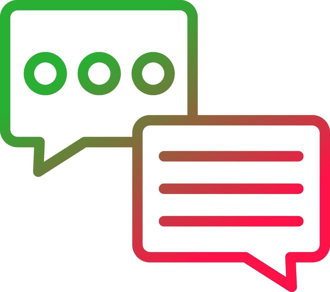 Line Red and Green Gradient vector