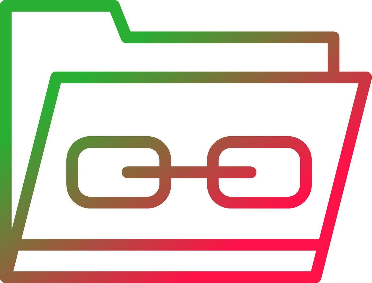 Line Red and Green Gradient vector