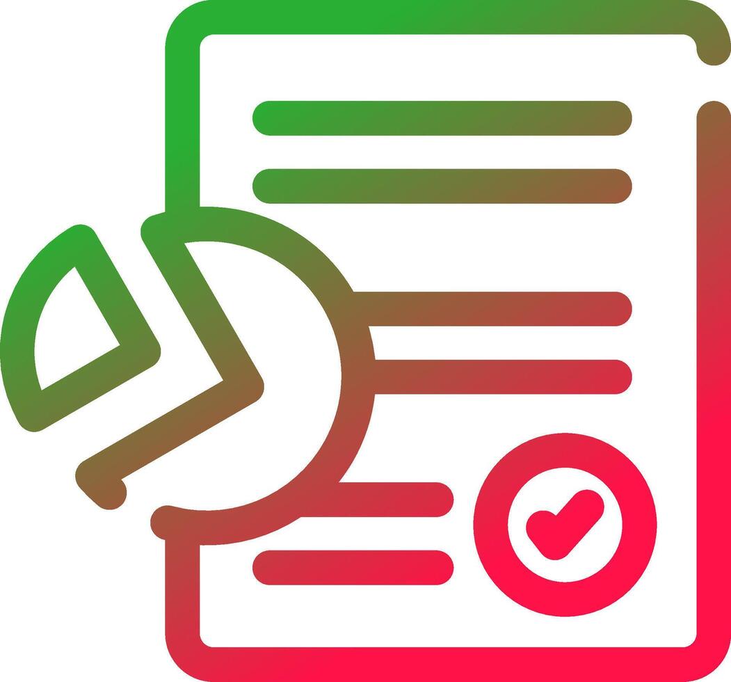 Line Red and Green Gradient vector
