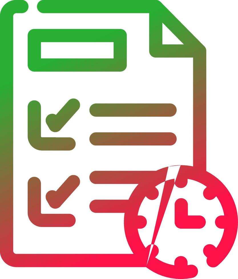 Line Red and Green Gradient vector