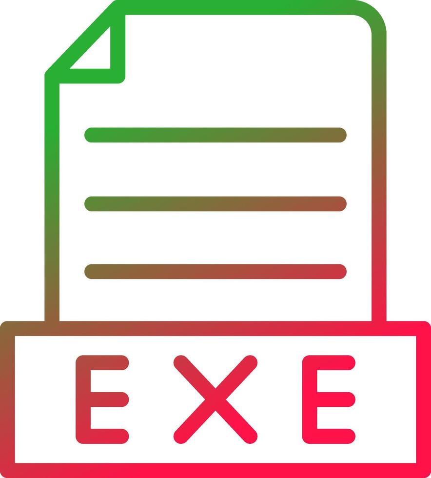 Exe Creative Icon Design vector