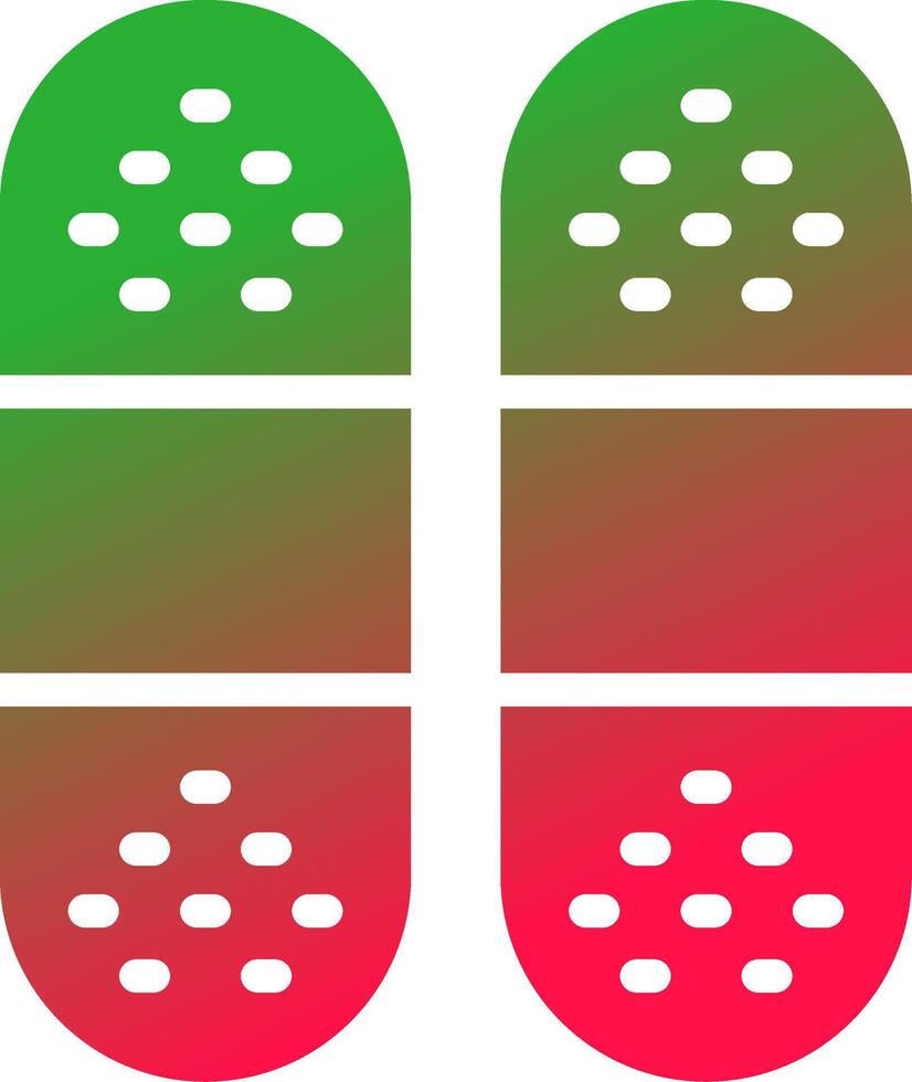 Line Red and Green Gradient vector