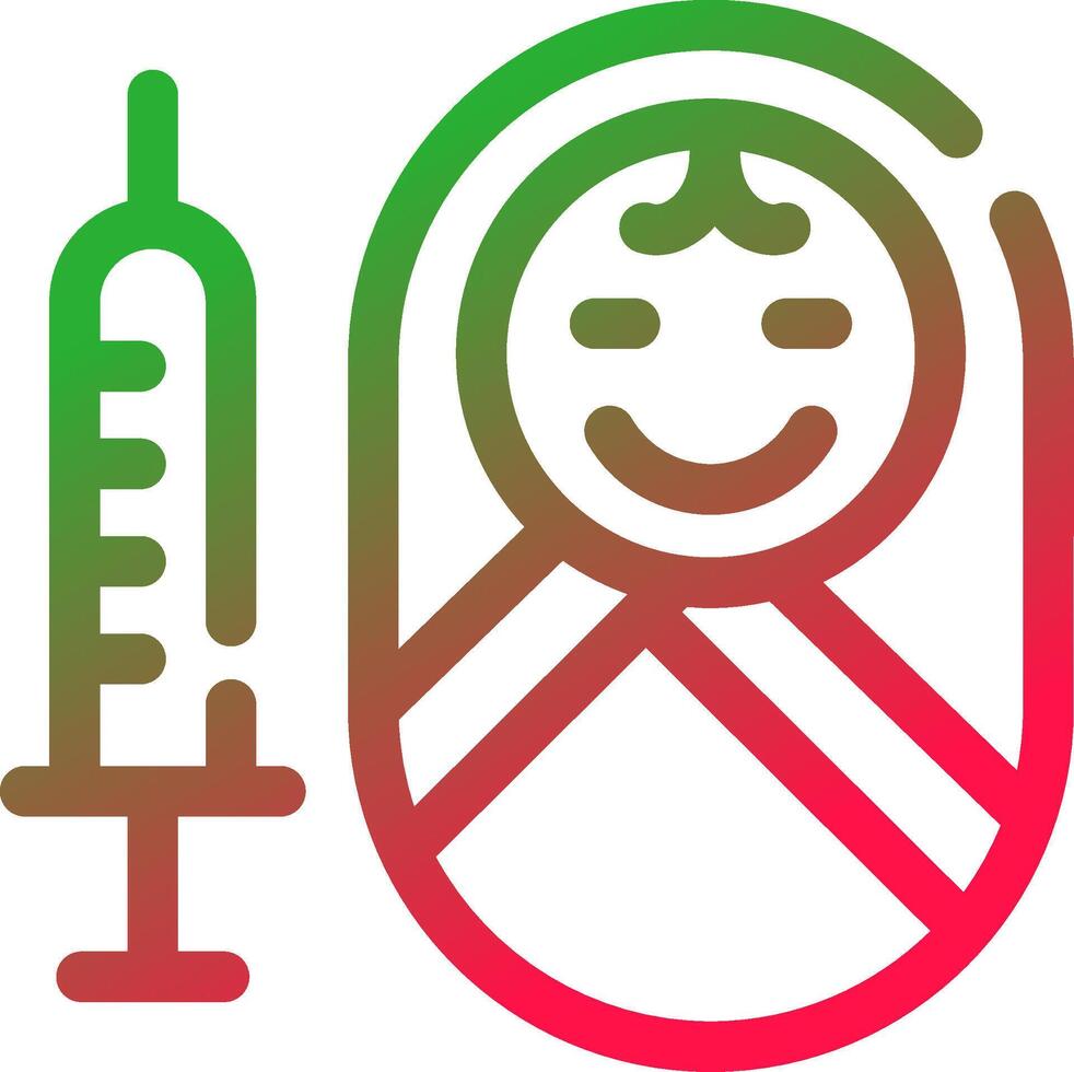 Vaccination Creative Icon Design vector