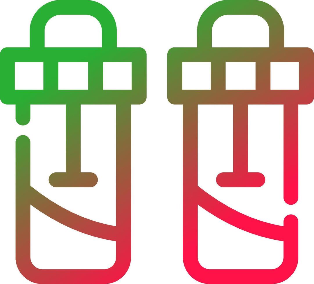 Line Red and Green Gradient vector