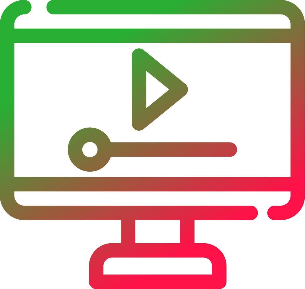 Video Player Creative Icon Design vector
