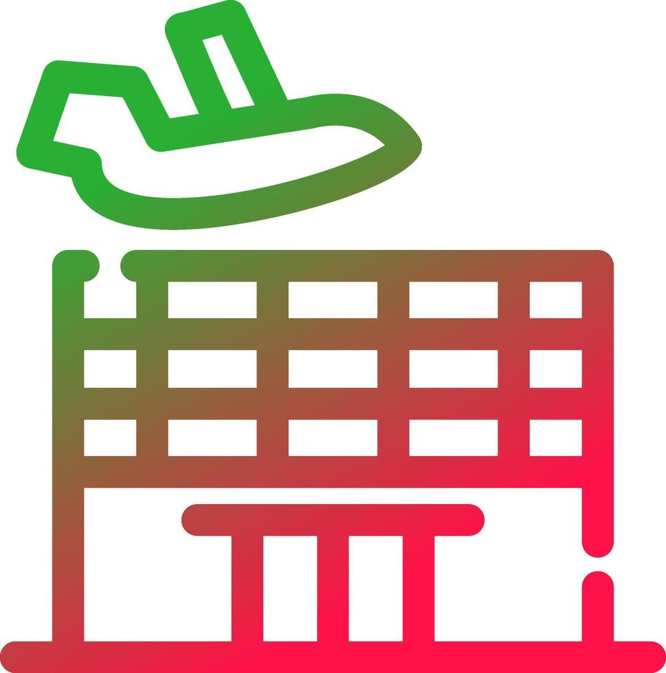 Airport Creative Icon Design vector
