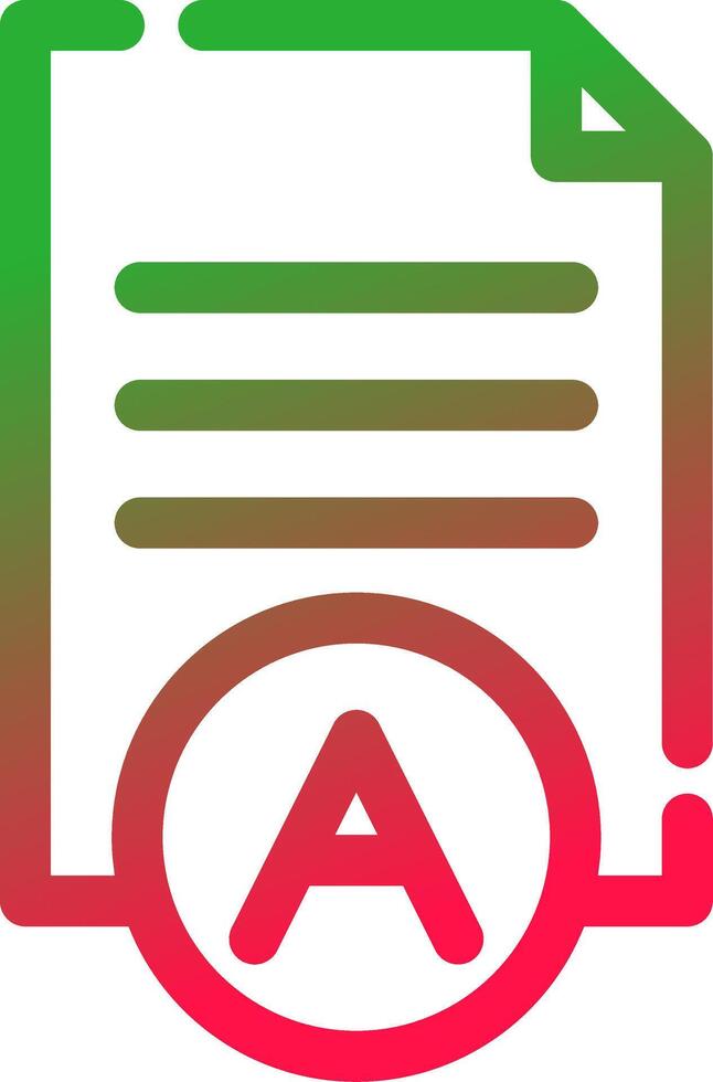 Line Red and Green Gradient vector