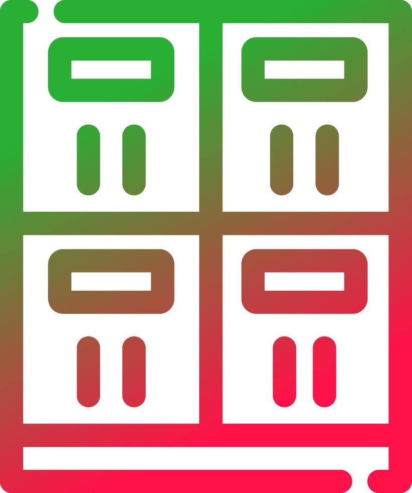 Lockers Creative Icon Design vector