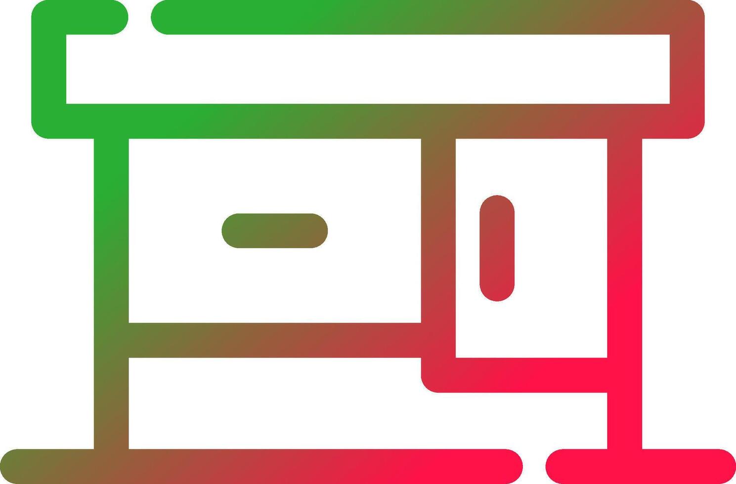 Line Red and Green Gradient vector