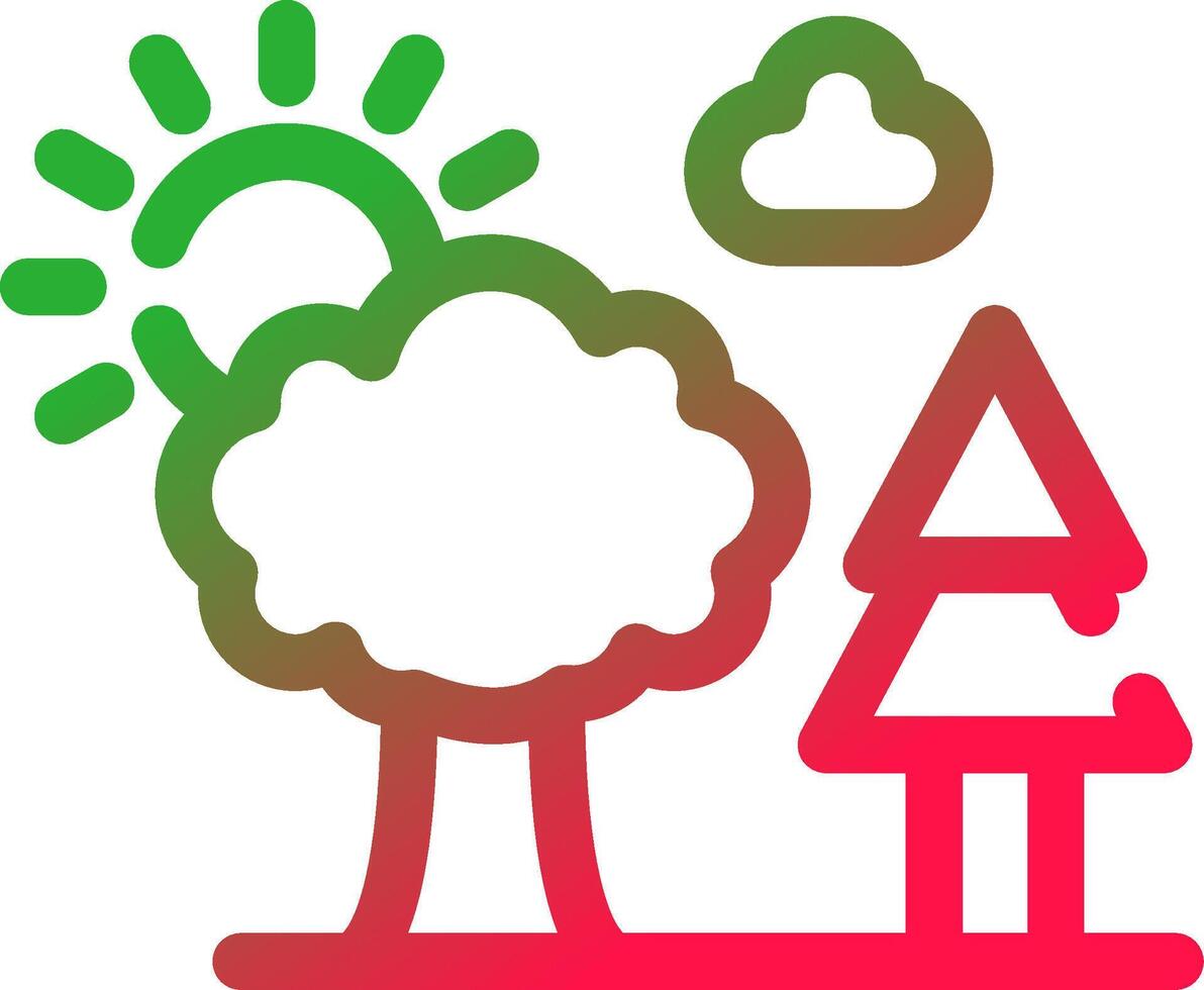 Trees Creative Icon Design vector