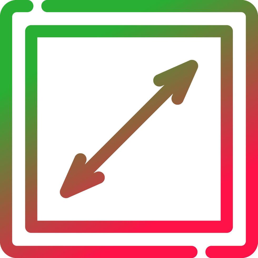 Line Red and Green Gradient vector