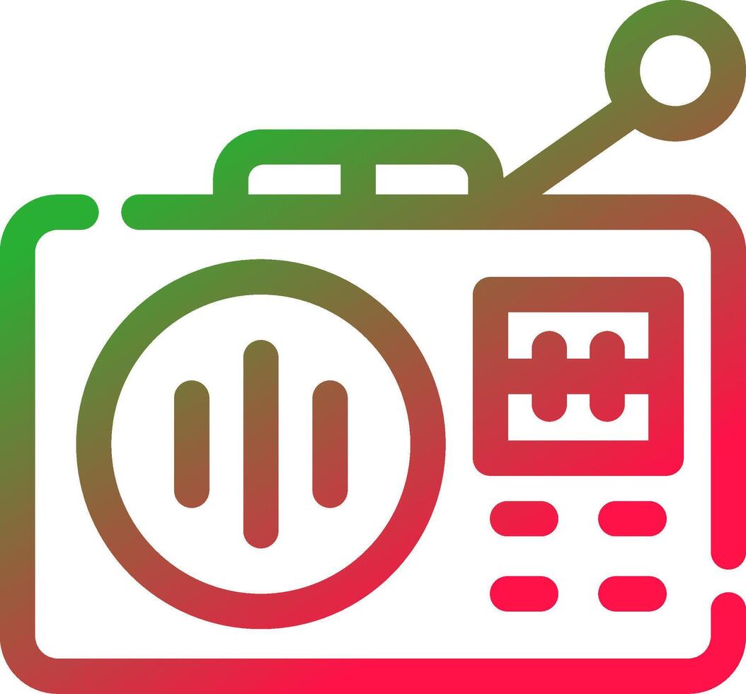 Line Red and Green Gradient vector