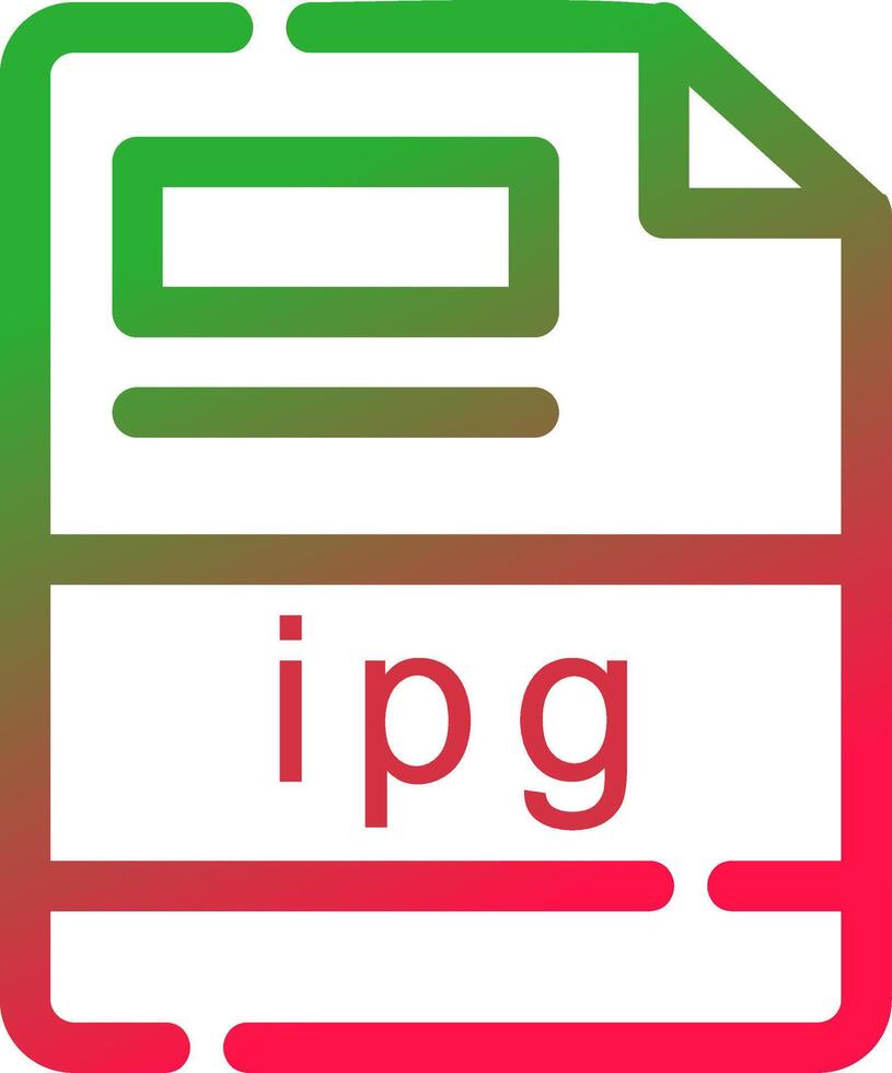 Line Red and Green Gradient vector