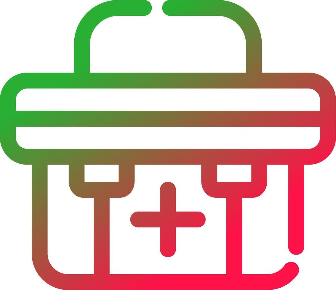 Line Red and Green Gradient vector