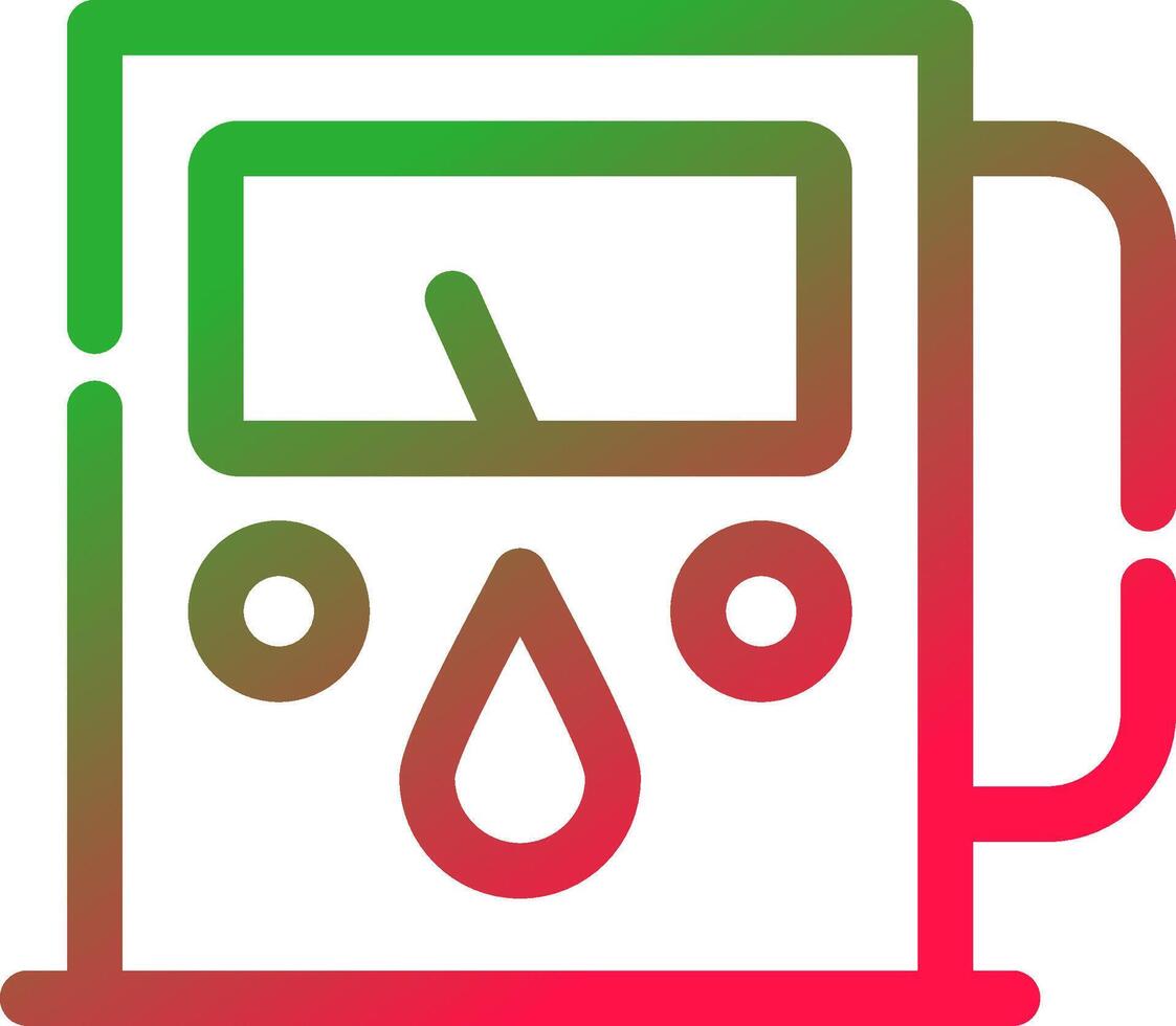 Line Red and Green Gradient vector