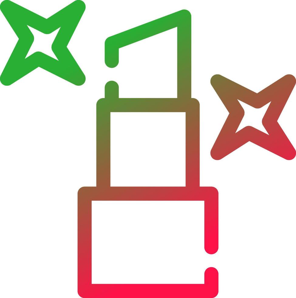 Line Red and Green Gradient vector