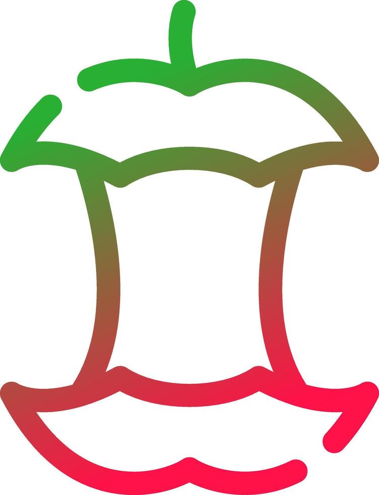 diseño de icono creativo de manzana vector