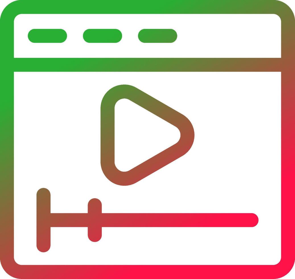 Line Red and Green Gradient vector