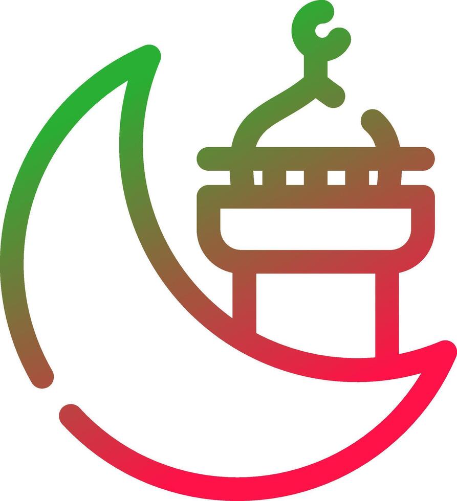 Mosque Creative Icon Design vector
