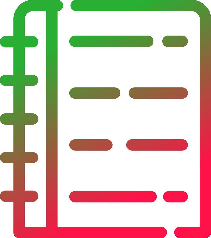 Line Red and Green Gradient vector