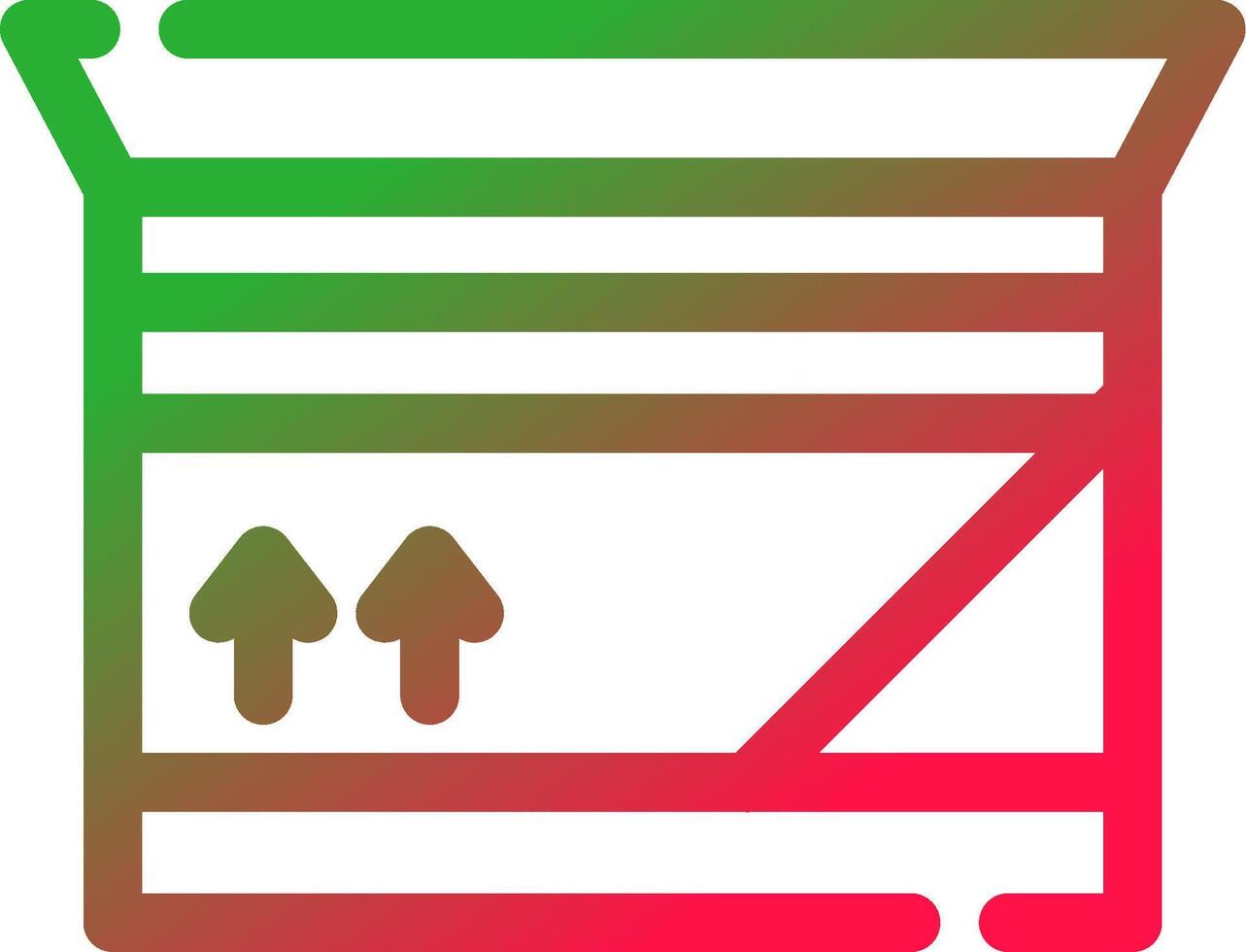 Line Red and Green Gradient vector