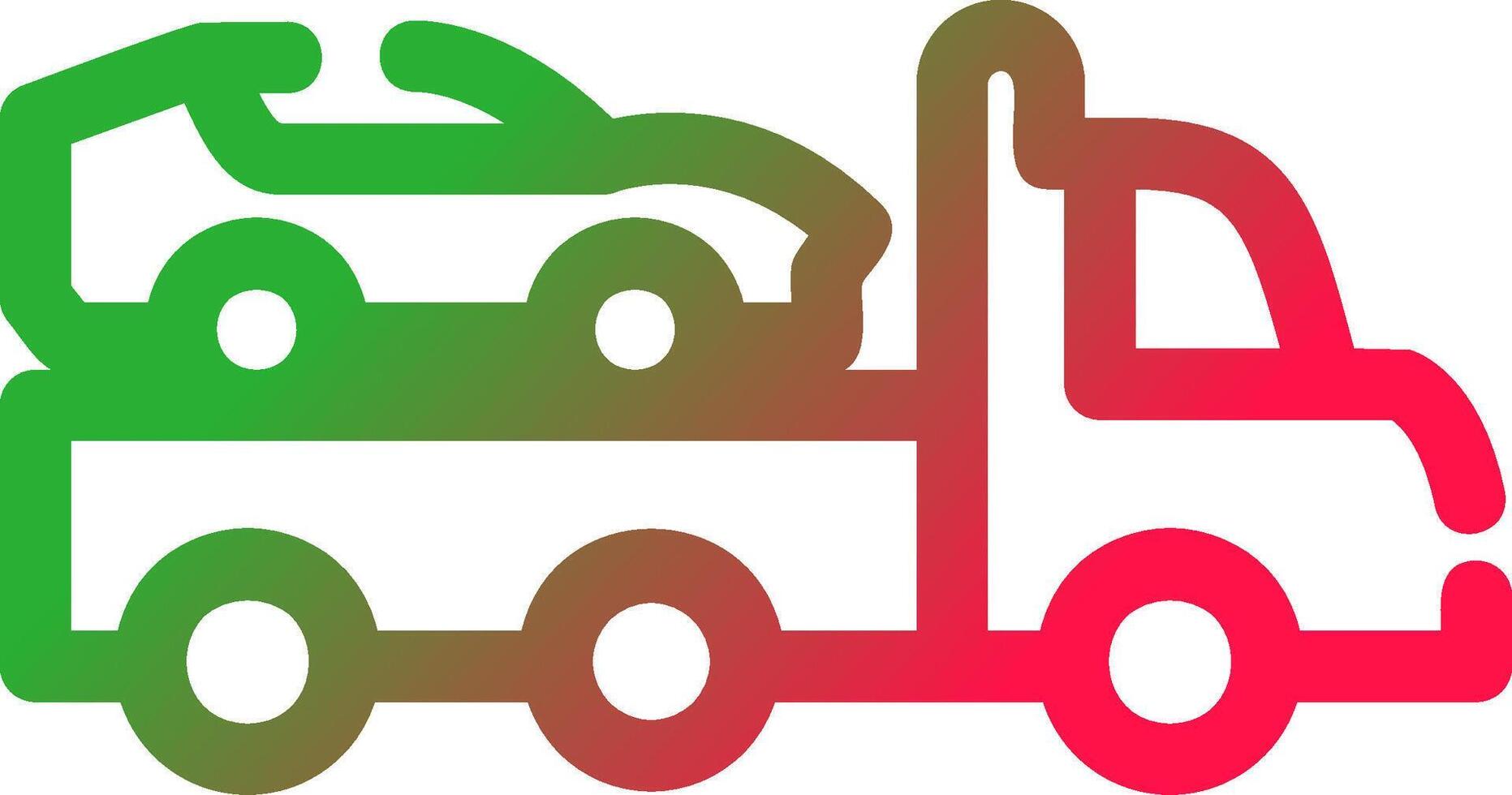 Tow Truck Creative Icon Design vector