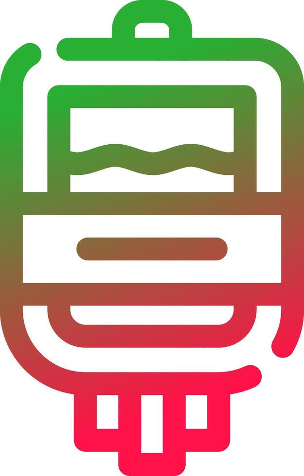 Line Red and Green Gradient vector