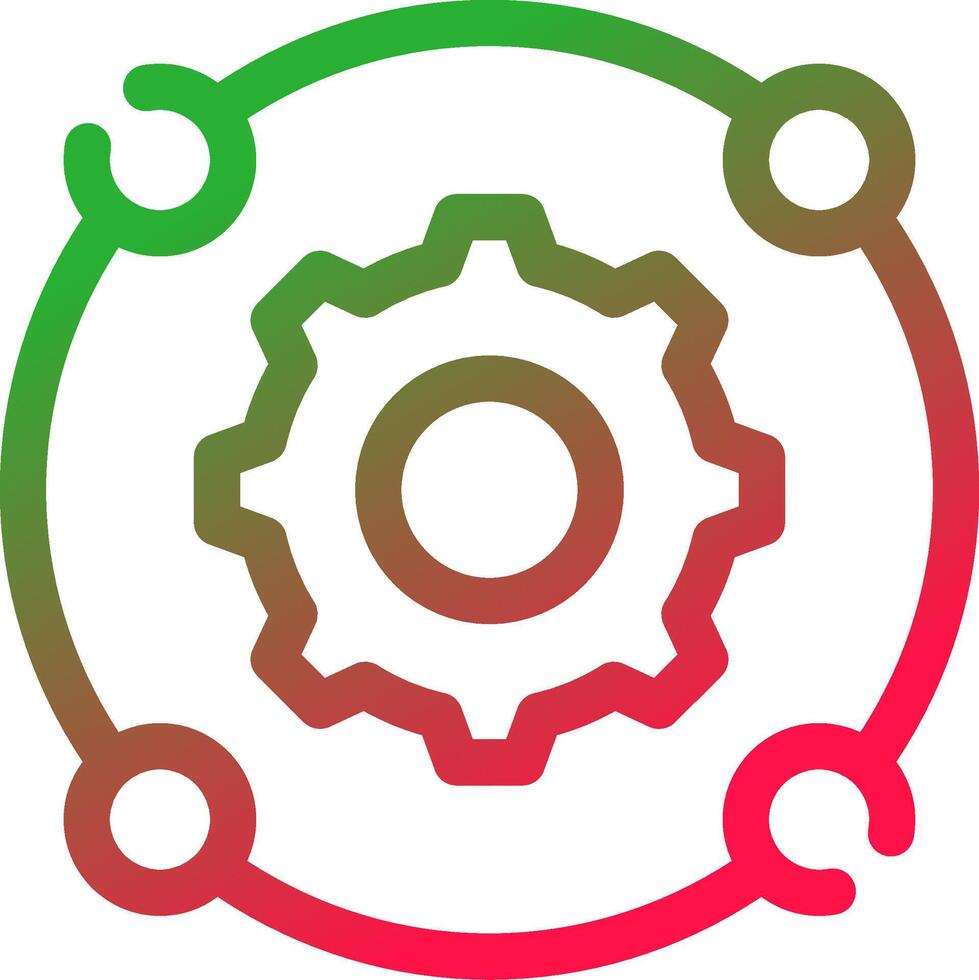 Line Red and Green Gradient vector