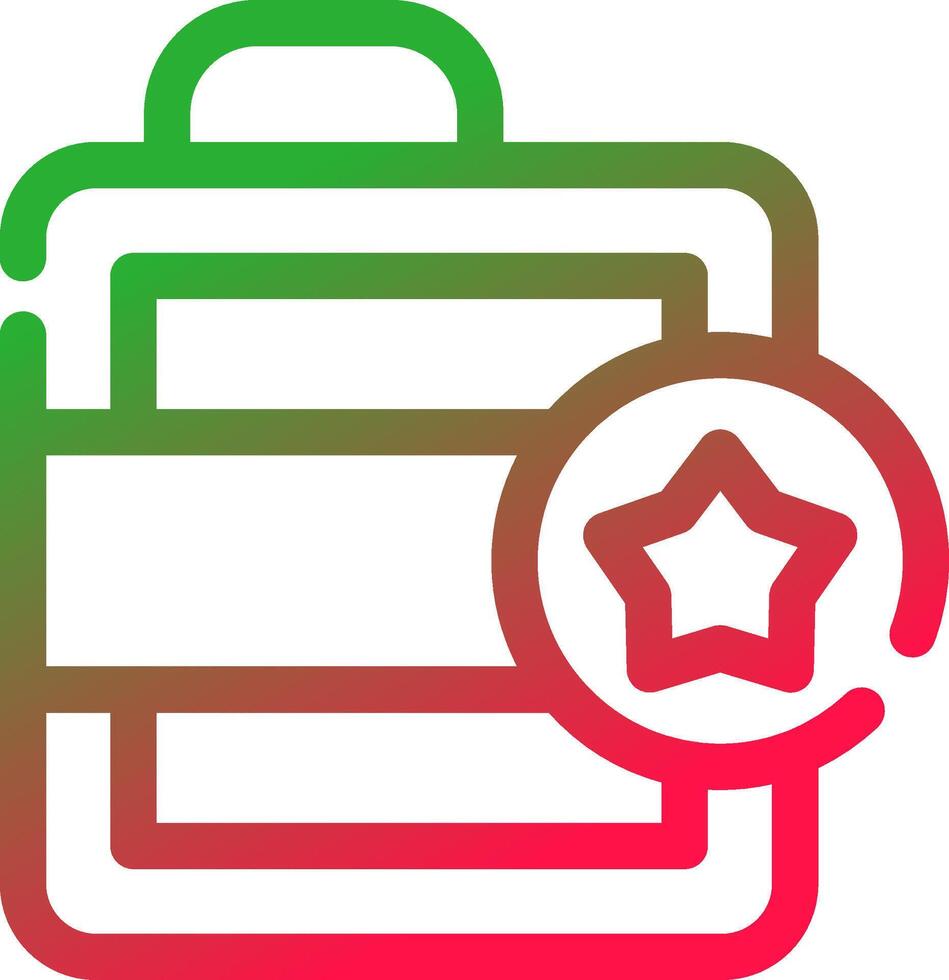 Line Red and Green Gradient vector