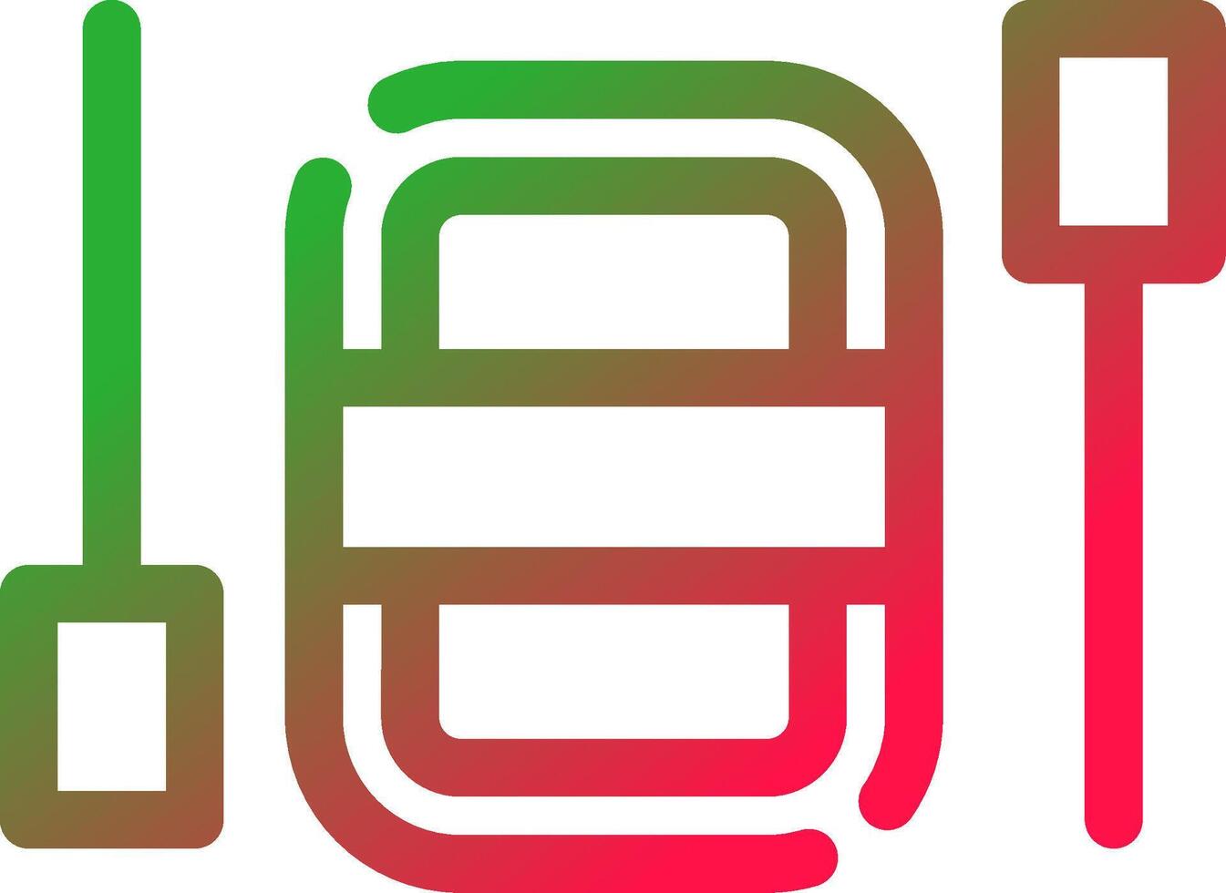 Line Red and Green Gradient vector