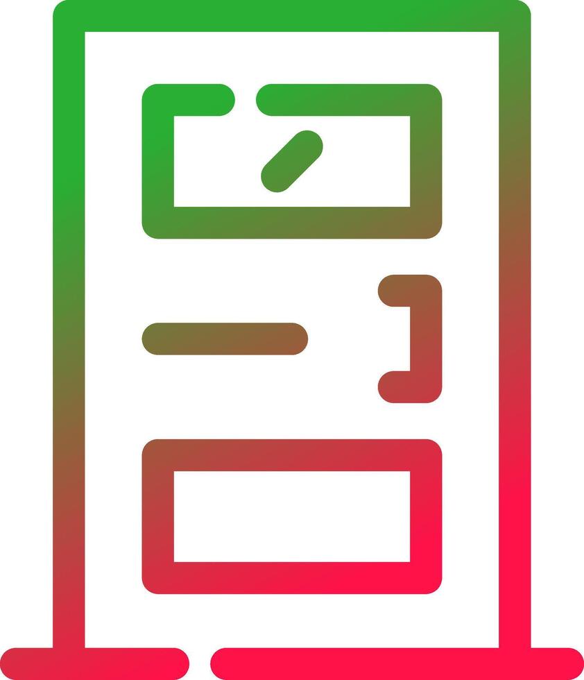 Line Red and Green Gradient vector