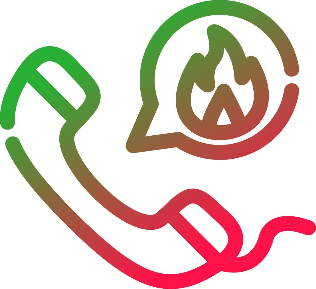 Line Red and Green Gradient vector