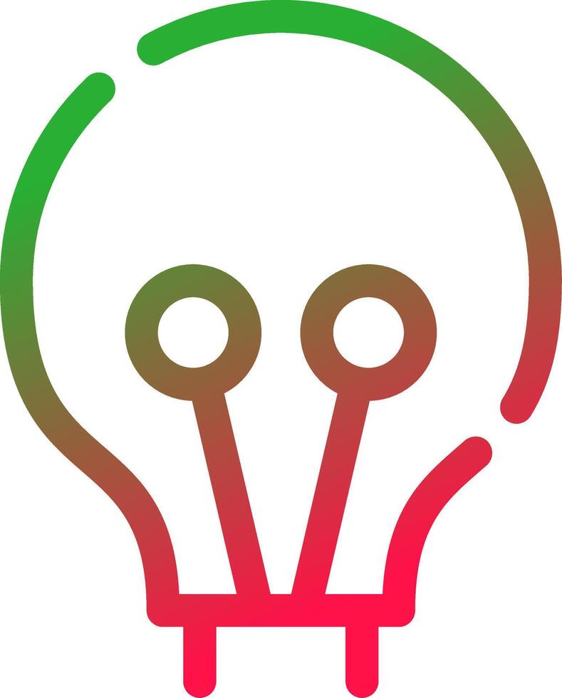 Line Red and Green Gradient vector