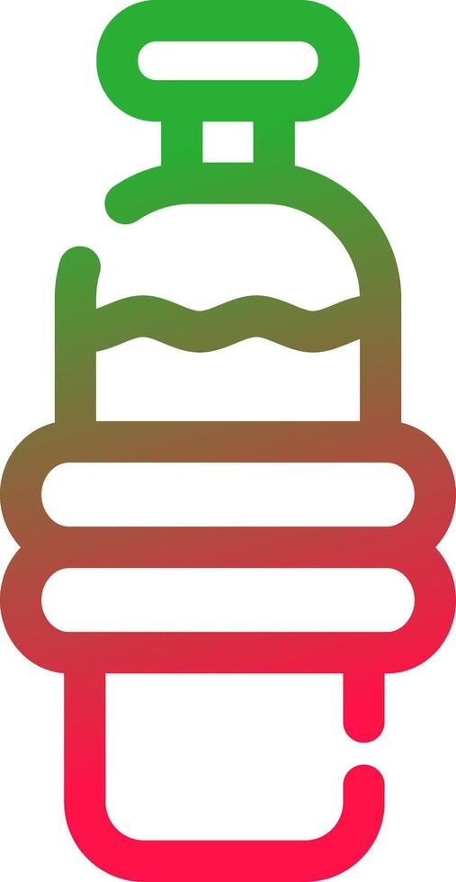 Water Bottle Creative Icon Design vector