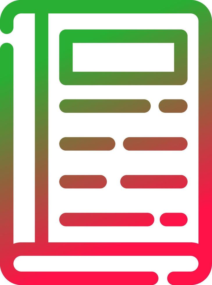 Line Red and Green Gradient vector