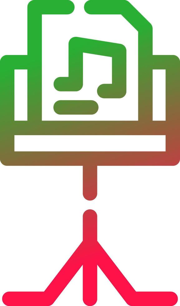 Music Stand Creative Icon Design vector