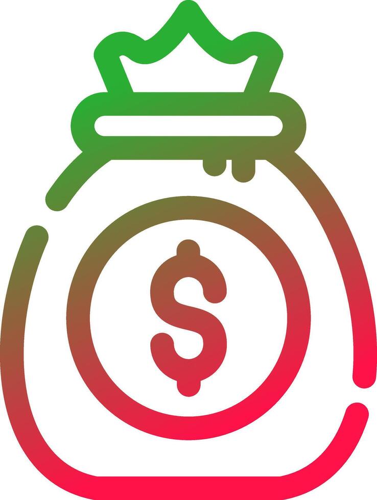 Line Red and Green Gradient vector